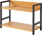 IBUYKE 2-Tier Industrial Spice Rack, Desktop Storage Organizer for Kitchen, Office, Living Room, Nature, UTLJ002N