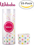 Webake Large Paper Baking Cup, 6oz Disposable Cupcake Muffin Cases, Set of 25, Colorful Dot
