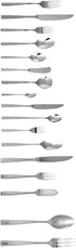 Fortessa Lucca Flatware Serving Spoon, 9.7-Inch, 18/10 Stainless Steel