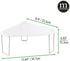 Counter, 2 Pack mDesign Plastic/Steel Freestanding Foldable Corner Stackable Organizer Shelf for Kitchen, Pantry