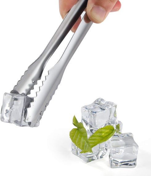 MSY BIGSUNNY Durable Stainless Steel Ice Tongs - 7 inch Sugar Cube Serving Tongs, Set of 2
