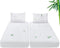 Split King Mattress Protector - Waterproof Cover for Adjustable Bed, Breathable and Noiseless