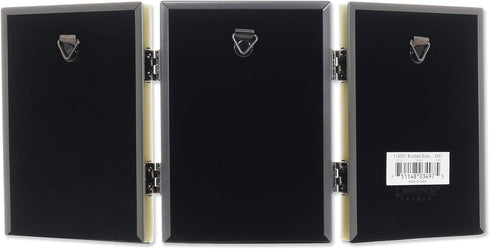 Lawrence Frames Bead Border Design, Satin Gold, 3.5x5 Triple