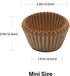 Non-Stick 400pcs Mini Cupcake Liners for Baking, Natural parchment mini muffin liners for Mini Muffin Pan, Mini Cupcake Pan, Food Grade,Non Stick, Greaseproof by Bake Choice