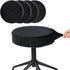 SINOSSO 4 Pcs Bar Stool Covers, Super Soft Velvet Dia.13-15.5" Round Stretchy