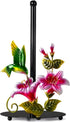 Flower & Hummingbird Decor Paper Towel Roll Holder Countertop - Farmhouse Kitchen