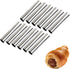 Screw Croissant Molds, VolksRose 12 PCS Non-stick Stainless Steel Waffle Cone Roll Pastry Cream Horn Forms