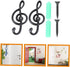 2pcs Music Decor Coat Hook, Wall Mount Guitar Hangers, Decorative Towel Hooks for Hats, Robes, and Purses, Iron Metal