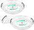 Clear Lazy Susan Organizer Turntable, 9.25 Inch 2 Pack, 360 Rotating Makeup Organizer for Vanity, Kitchen Storage Rack,
