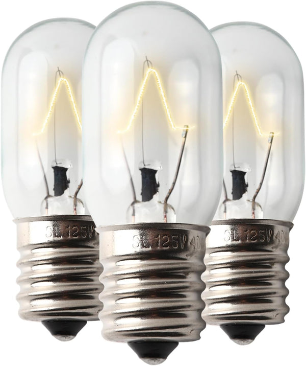 Seentech Microwave Oven Bulbs - Model 8206232A | 125V 40W E17 Base, Compatible with Part Numbers 1890433, 3 Pack