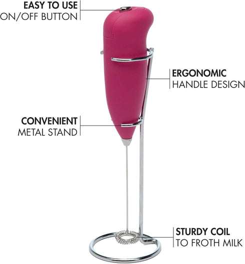 Primula Milk Frother, Pink by Primula