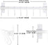 Dseap Kitchen Utensil Holder Hanger, Wall Mounted Pot and Pan Rack with 8 Hooks for Cooking Utensils, White