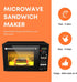 Microwave Sandwich Maker, Panini Press Grill Tray Crisper, Fast and Dishwasher Safe
