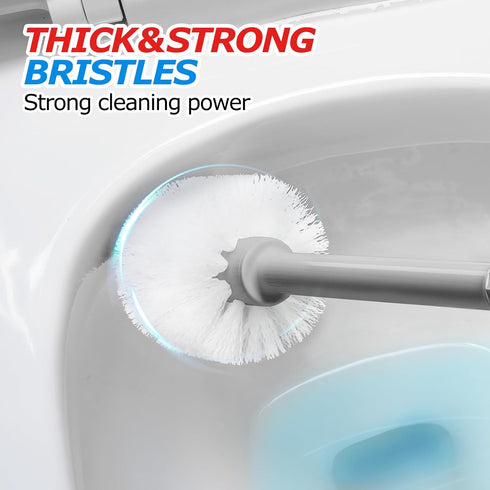 2Pack 2 1 Set, Set,Bathroom FORASTO in Toilet Brush and Plunger Extended Handle PlungerToilet Bowl Brush Plunger