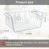 Under Shelf Basket, Metal Hanging Storage Bin for Kitchen Pantry, Slides Under Shelves for Space Saving Storage