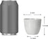 Youngever 24 Pack 5CM Mini Plastic Planters, Indoor Flower Plant Pots, Grey Gardening Pot with Drainage - NO Plant Included (Modern) by Youngever