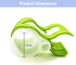 1400B Little Green Tough Stain Brush Tool for Bissell Carpet Cleaners, Green Replacement Brush and Hose Tools