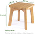 300lbs Wooden Step Stool for Kids & Adults Small Foot Stool for Sitting or Reaching, Anti-Slip, Capacity for Bathroom