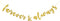 Forever & Always Banner for Bridal Shower, Engaged, Wedding Anniversary Party Decorations (Gold Glitter)