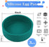 Silicone Air Fryer Egg Pan, Individual Egg Bite Maker Reusable Egg Molds, Microwave Egg Cooker, BPA Free Air Fryer Accessories, Dishwasher Safe, Multi Color, 3Pcs