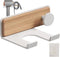 Wall Mounted Hair Dryer Holder with Storage Bag, Drill-Free Adhesive Blow Dryer Holder for Bathroom
