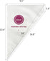 Webake 16 Inch Disposable Pastry Bags, 100pcs Large Icing Piping Bags for All Size Tips