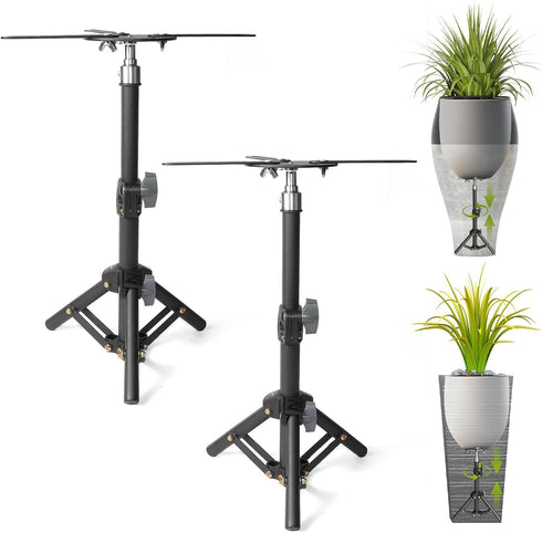 AZEAM Adjustable Plant Risers for Inside Pots, 2 PCS Planter Inserts Fillers