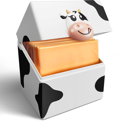 Cheesy Pod – Airtight Sliced Cheese Container for Fridge, BPA-Free Plastic, Stackable, Dishwasher-Safe, Odor-Free