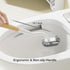 Diveotree Square-1pack) Toilet Cleaner Brush, Toilet Brush and Holder for Dead Corner Cleaning, Wall Mounted Toilet