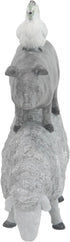 Deco 79 Polystone Farm Animals Decorative Sculpture, Stacked Home Decor Statue, 9" x 4" x 12", Gray
