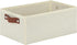 DULLEMELO Storage Bin, Fabric Storage Basket with PU Handles, Collapsible Organizer Bins for Toy Storage