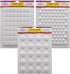 LorAnn Hard Candy Making Mold Gems Set - Rectangle, Hexagon, and Disc Molds Included