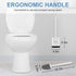 UBeesize Toilet Brush with Flexible Head, Silicone Bristles, Quick Drying Holder Set for Bathroom (15" X 4.5")