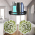TOPINCN Bathroom Corner Shelf - Wall Mounted Shower Caddy Storage Organizer for Kitchen Toilet (Black)