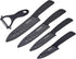 Ceramic Knife Set with Protective Cover, 4-Piece Kitchen Knife Set & 1 Peeler for Meat, Fruit, Vegetables