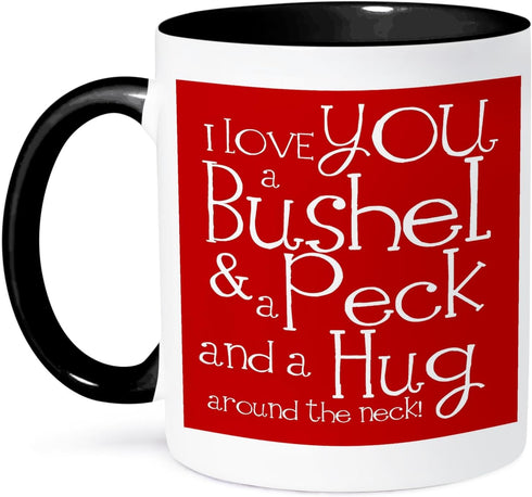 3dRose Two Tone Mug, Black, 11 oz