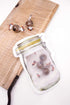 50Pcs Mason Jar Pattern Food Storage Bags, Reusable Portable Smell Proof Ziplock Bags, Red 7.6 5.4in