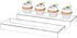 Sezanrpt Acrylic Shelf Riser 12x3.9x1 pack of 2, Clear Display Shelf 12