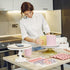 Zucosue 5 Pack Dough Scraper, Plastic Bench Scraper for Baking, Plastic Flexible Scrapers, Cake Baking Bench Scrapers
