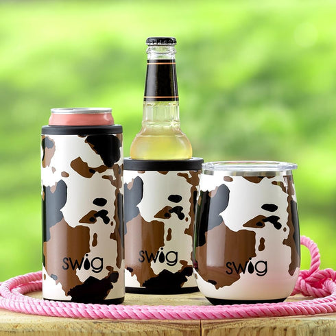 Swig Life Skinny Can Cooler, 12oz Insulated Slim Can Holder, Stainless Steel for Tall Beer Bottles, Beach Accessories