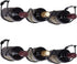 FOMANSH Under Cabinet Wine Rack, Metal Black Organizer for Liquor Bottles, Wall Mounted Kitchen Storage