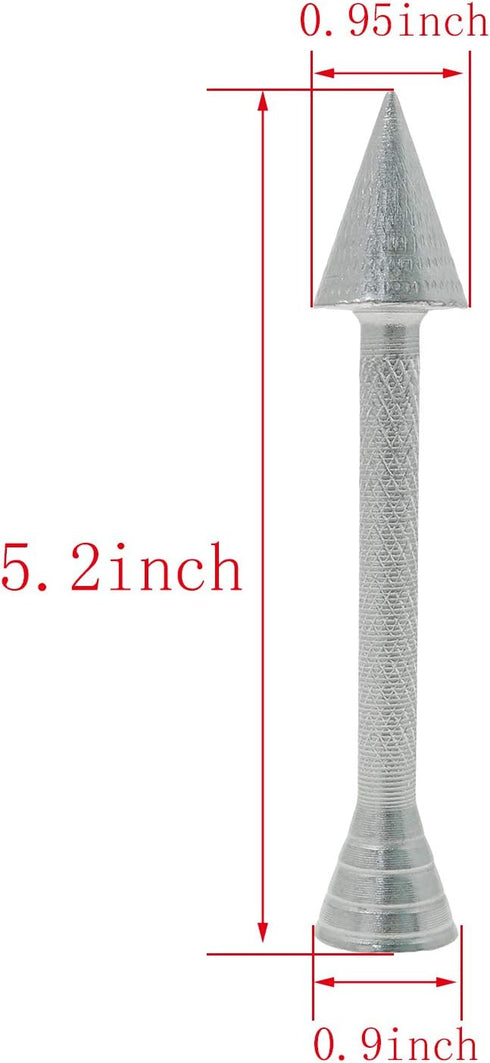 HJ Garden 1pc Aluminium Alloy Baking Pastry Cone Holder for Cake Decorating, Flower Nail Sticks