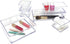 Isaac Jacobs 6-Tray Clear Acrylic Organizer Set, Multi-Purpose Stackable Storage for Makeup, Crafts, Office & More