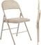 Sweetcrispy Folding Chair 2 Pack, Leather Padded Folding Chairs, Sturdy Metal Foldable