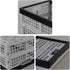 Eagrye 4-Pack 15 L Plastic Collapsible Storage Crates, Folding Crates, Plastic Stackable Storage Crates