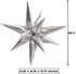 Jumbo Foil 12 Point Silver Star Balloons by Unique Industries