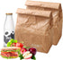 Hangnuo 2 Pack Insulated Brown Paper Lunch Bags Reusable, Retro Lunch Sacks