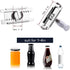 Jar Opener Stainless Steel Adjustable Tool for 1-4 Inch Bottle Can Lids, Fit Seniors, Weak Hands