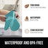 Gorilla Grip 4 Piece Silicone Oven Mitt and Trivets Set, Waterproof, Cotton Lined, BPA-Free, Turquoise