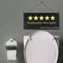 JennyGems Funny Bathroom Decor, Would Poop Here Again Sign, Wall Hanging Decorations